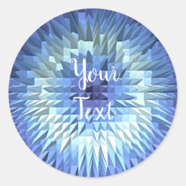 Adesivo Redondo textura poligonal geométrica abstrato