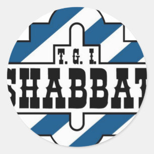 ADESIVO REDONDO TGI SHABBAT