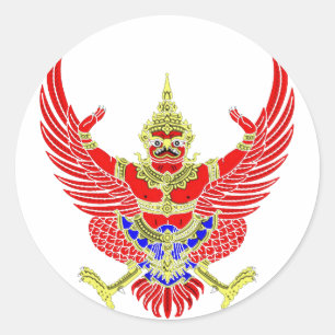 ADESIVO REDONDO THAI GARUDA - KROOTH - SANSKRIT