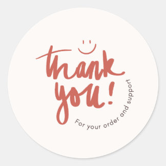 Adesivo Redondo ' Thank you 'appreciation sticker
