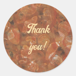 Adesivo Redondo Thank you, custom stone print stickers