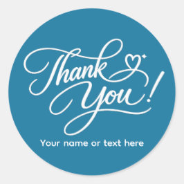 Adesivo Redondo Thank You elegant sticker