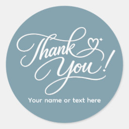 Adesivo Redondo Thank You elegant sticker