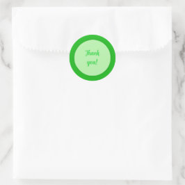 Adesivo Redondo Thank you in Green Circle Stickers