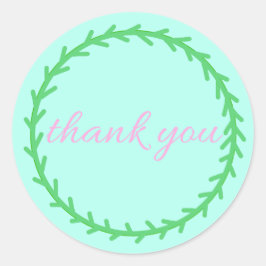 Adesivo Redondo Thank you sticker