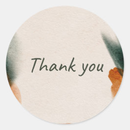 Adesivo Redondo 'Thank you' sticker 