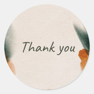 Adesivo Redondo 'Thank you' sticker 