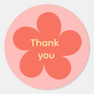 Adesivo Redondo Thank you sticker 