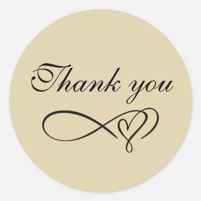 Adesivo Redondo Thank you stickers (Frente)