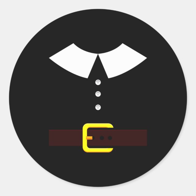 Adesivo Redondo Thanksgiving Lgrim Shirt - New World Lgrim Costume (Frente)