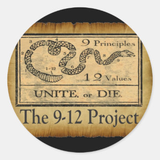 Adesivo Redondo the912project.com unir ou morrer