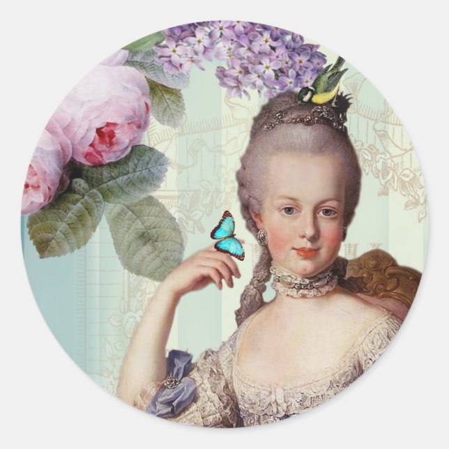 Adesivo Redondo Thé au Petit Trianon (Frente)