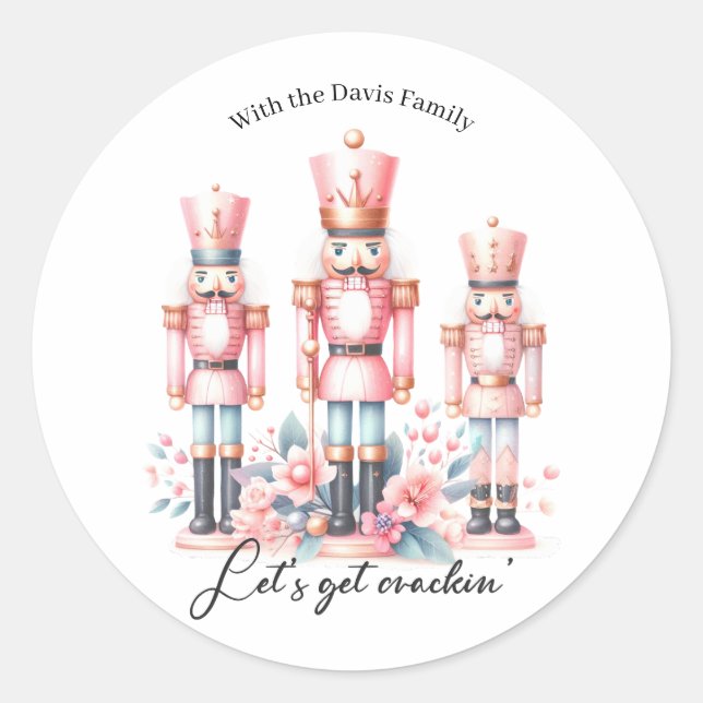 Adesivo Redondo The Christmas Nutcracker Round Stickers (Frente)