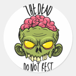 Adesivo Redondo The Dead Do Not Rest - Sticker