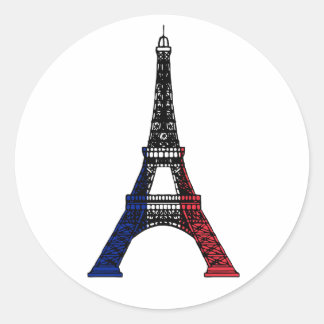 Adesivo Redondo The Eiffel Tower