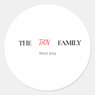 Adesivo Redondo The Family Personalized Round Sticker