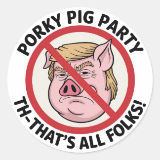 Adesivo Redondo The Final Snort: Ending the Political Monopoly