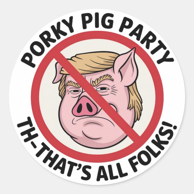 Adesivo Redondo The Final Snort: Ending the Political Monopoly (Frente)