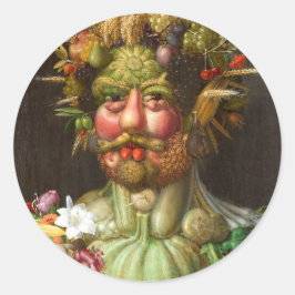 Adesivo Redondo The Four Seasons: Vertumnus - Giuseppe Arcimboldo