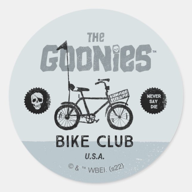Adesivo Redondo The Goonies Bike Club U.A. (Frente)