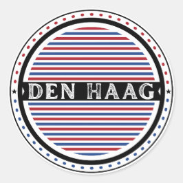 Adesivo Redondo The Hague City Pride Emblem – Dutch Identity