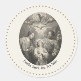 Adesivo Redondo The Holy Family And Holy Trinity Round Sticker