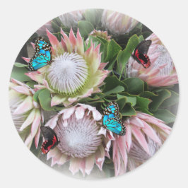 Adesivo Redondo The King Protea