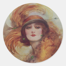 Adesivo Redondo The Lure Of The Green Eyes - W.H. Barribal