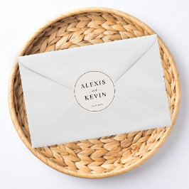 Adesivo Redondo The Modern Neutral Wedding 