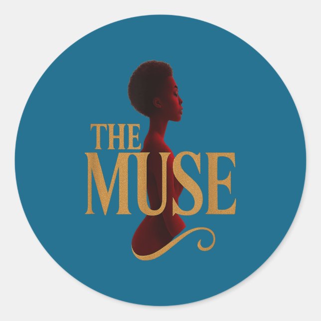Adesivo Redondo The Muse  (Frente)