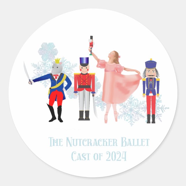 Adesivo Redondo The Nutcracker 2024 Cast (Frente)