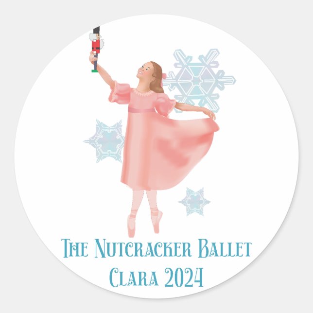 Adesivo Redondo The Nutcracker 2024 - Clara (Frente)