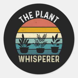 Adesivo Redondo The Plant Whisperer Funny