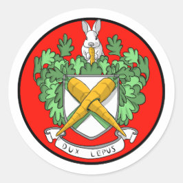 Adesivo Redondo The Royal Bunny