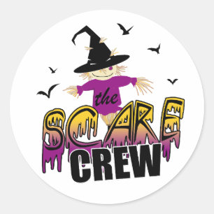 Adesivo Redondo The Scare Crew Purple ID1002