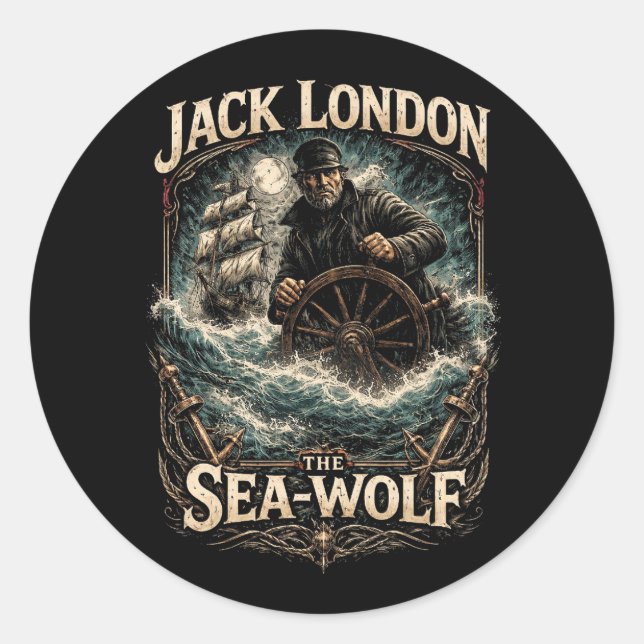 Adesivo Redondo The Sea-Wolf (Frente)