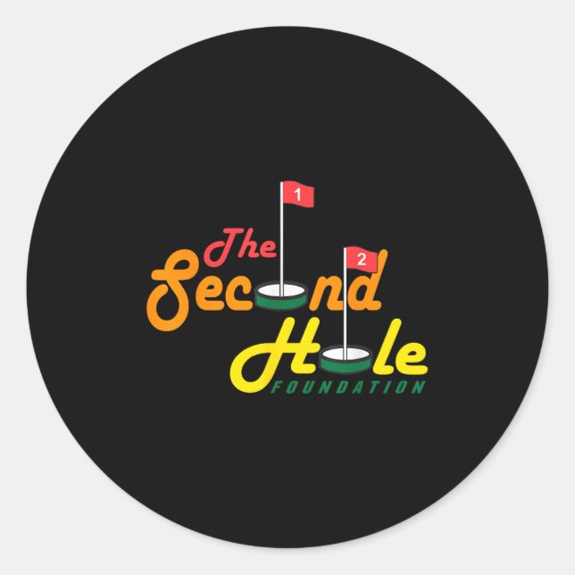 Adesivo Redondo The Second Hole Foundation Funny Apparel  (Frente)