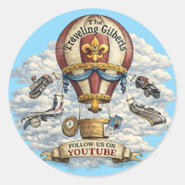 Adesivo Redondo The Traveling Gilberts Stickers