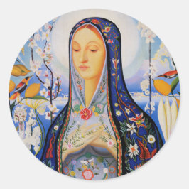 Adesivo Redondo The Virgin - Joseph Stella