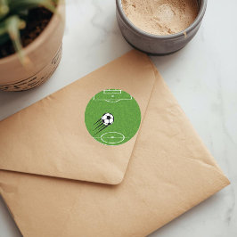 Adesivo Redondo The World of Football Sticker