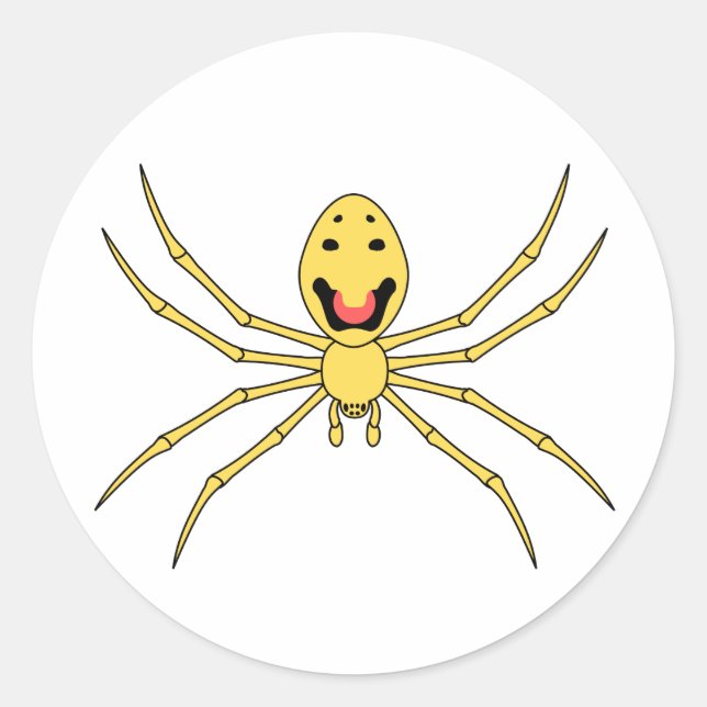 Adesivo Redondo Theridion grallator AKA Happy Face Spider (Frente)