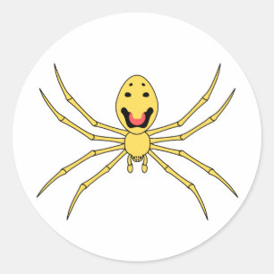 Adesivo Redondo Theridion grallator AKA Happy Face Spider