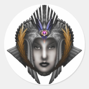 Adesivo Redondo Thinosia Queen Of Armageddon ISO