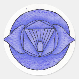 Adesivo Redondo Third Eye Chakra Sticker
