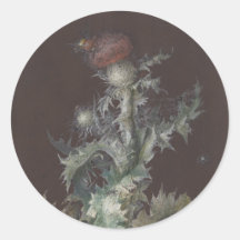 Thistle com os Insetos 1755 Johann C. Dietzsch