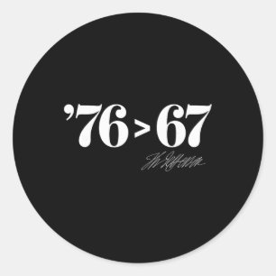 Adesivo Redondo Thomas Jefferson 76 > 67 Evidente por si Mínimo