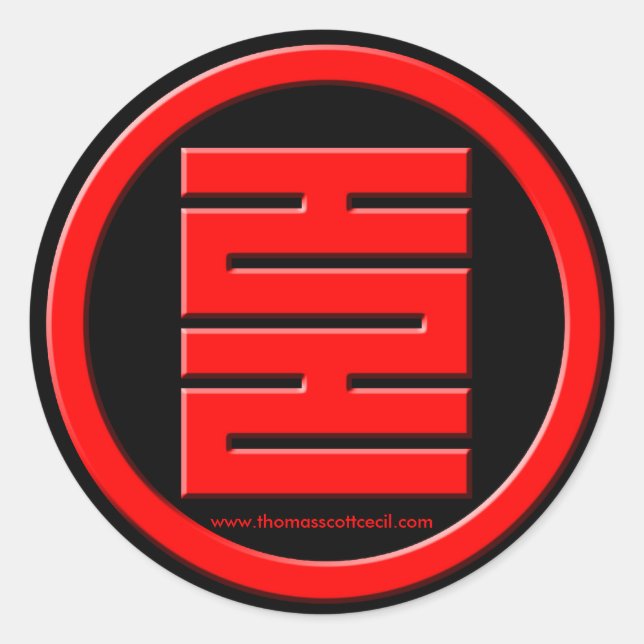 Adesivo Redondo Thomas Scott Cecil (Frente)