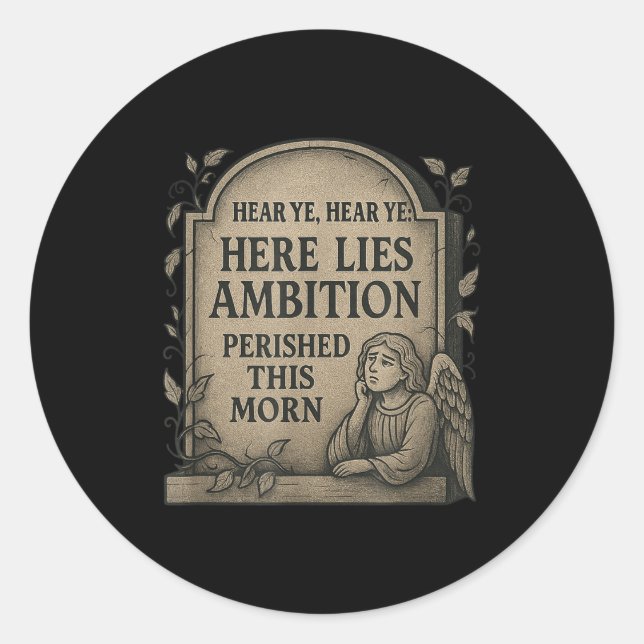 Adesivo Redondo Thou Shalt Not Slack_ A Medieval Guide To Producti (Frente)