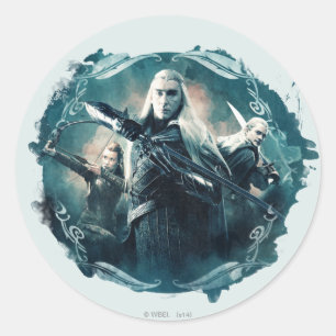 Adesivo Redondo Thranduil, gráfico de TAURIEL™, & de LEGOLAS