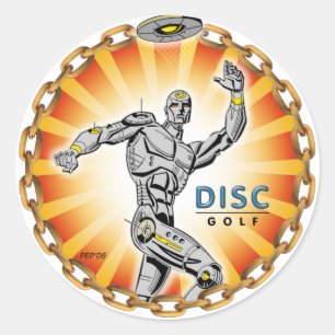 Adesivo Redondo Thrower Robot #2